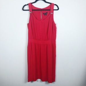 White House Black Market Red Sheath Dress Medium